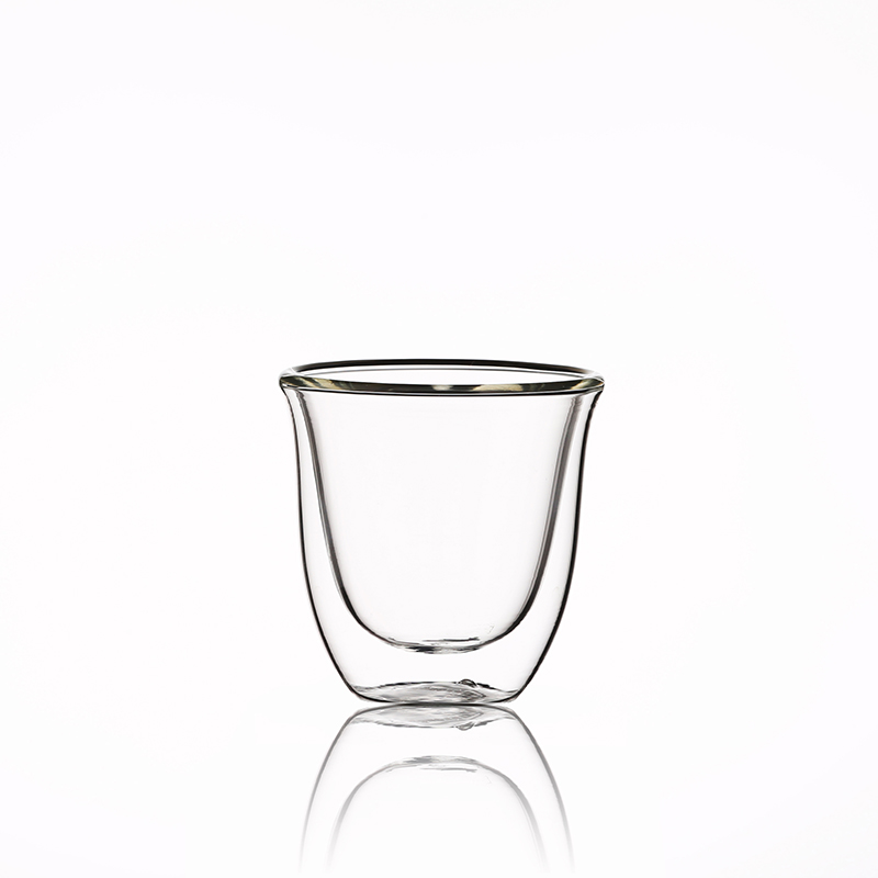 Стеклянная чашка для воды с двойными стенками и печатью для посудомоечной машины и микроволновой печи