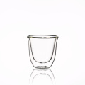 Najlepsza duża kawa Espresso Latte Tea Glasses Clear Glass Double Wall Cup