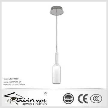 Fashion Bottle Shape Light Glass Pendant Lamp Led Light