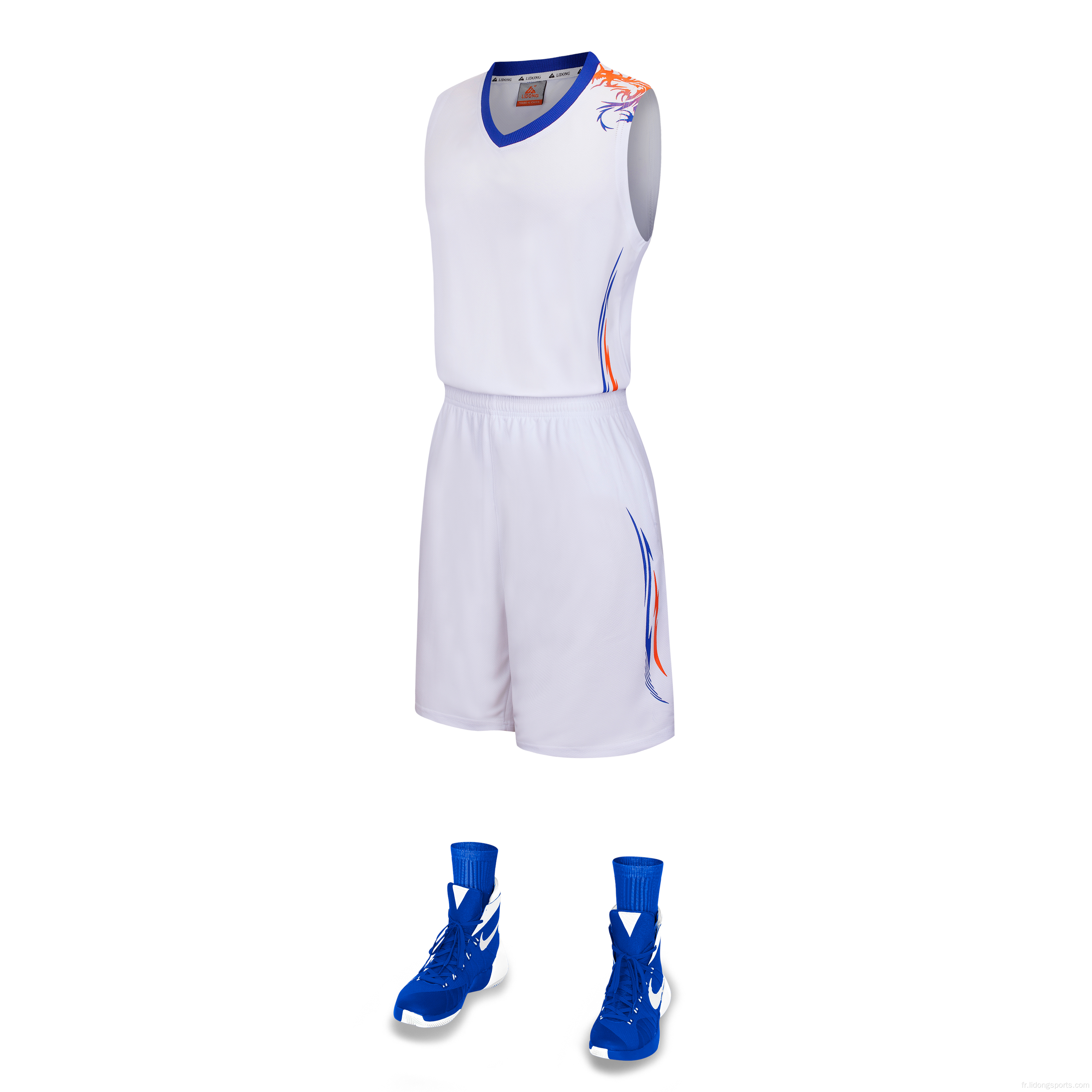 Design uniforme de basket-ball masculin