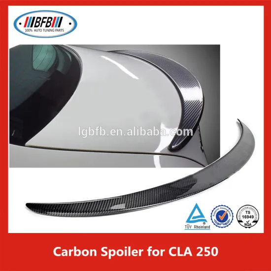 Real Carbon Fiber Rear Trunk Boot Lip Spoiler Fit For B ENZ CLA 250