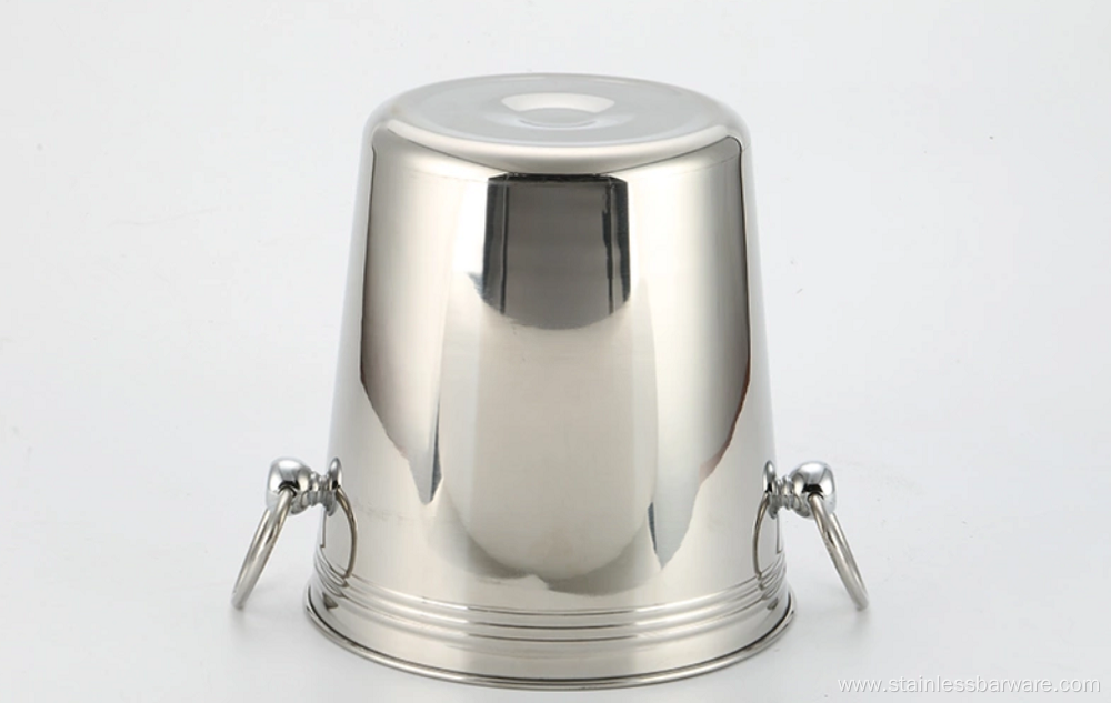 Ice Bucket With Side Ring Handle