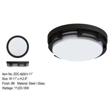 Ceiling Mount Lighting Black Metal Decrative Flush Mount LED Ceiling Lighting Manufactory