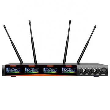 XLT -1114A Cocavolo 4ch Metal UHF Microfono wireless - microfono karaoke