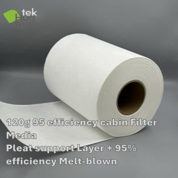 Média filtrant d'habitacle 120 g, efficacité 95