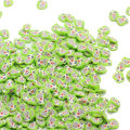 Moda 6mm zielona sowa plastry gliny koraliki dość zwierzęce rzemiosło dekoracyjne na naklejka do paznokci szlam DIY ozdoba na przyjęcie
