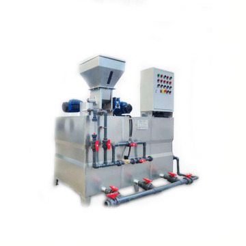 Dispositivo de preparación de polímeros floculantes y equipo de dosificación