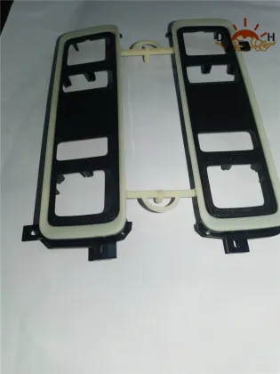 Plastic knob with insert co-injection molding
