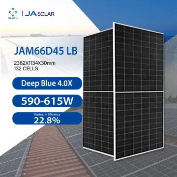 EU Stock: High-Power JA Monocrystalline Solar Panels in 590W, 595W, 600W, 605W, 610W, and 615W | Bifacial JA Solar Panels from China