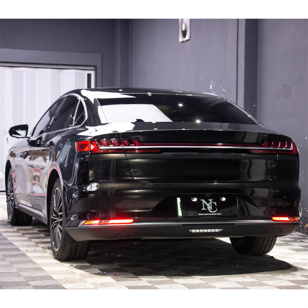 Metal Paint Black Car Wrap