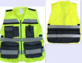 ANSI & En20471 High Visibility Class 2 Military and Muli-Fuctional Reflective Safety Vest From Factory