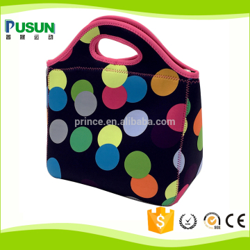 handle foldable inner cool neoprene lunch bag