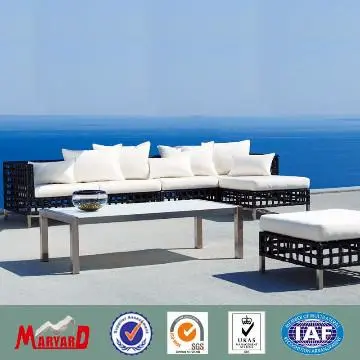 Outdoor Furniture White Polywood Sofa-MYD-NM05026