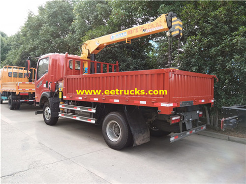 دفاك 4x2 4ton كرين الشاحنات