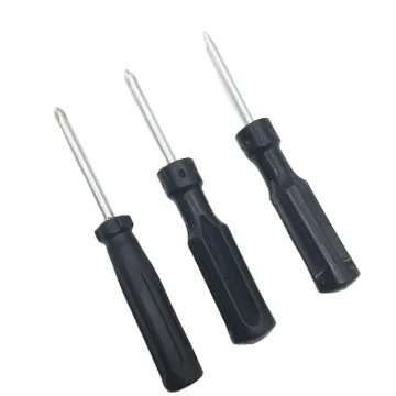 Black Plastic Handle Screwdriver Hand Tool Dual Use