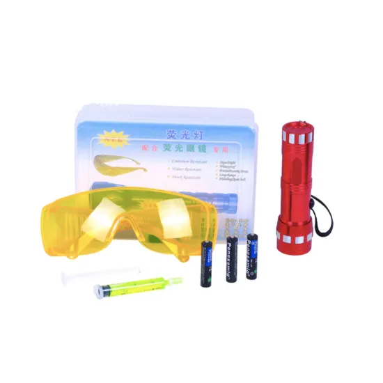 Car AC Leak Detector Kit R134A R12 with UV Dye Fluorescent Oil