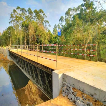 Steel Used Heavy Duty GB/BS Painted Green or Light Gray Bailey Bridge for Sale