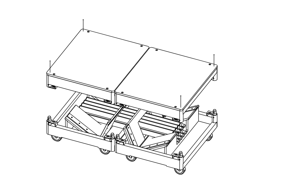 D&B Touring cart 4 x V8/V12