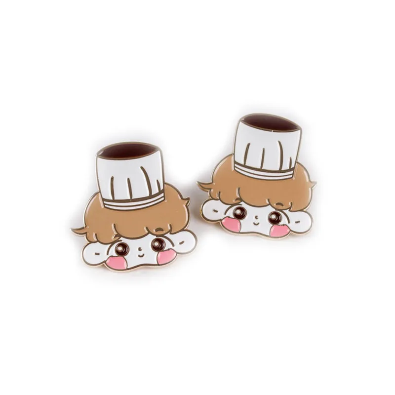 cute character badge pin