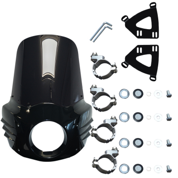 Motorcycle Windshield Headlight Fairing for Harley Softail and Dyna Models