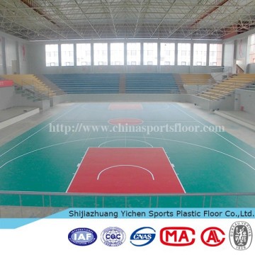 plastic basketball tennis court surface material/solid surface material