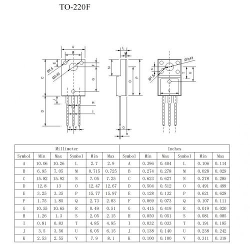 Hot selling TO-220F 800V BTA204X-800C triac