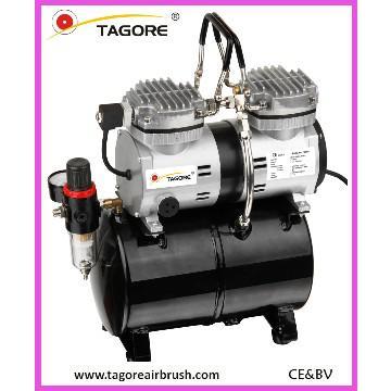 TG230T airbrush air compressor double cylinder with tank