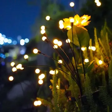 DGLUX Outdoor Firefly LED Solar Garden Light IP65 Waterproof