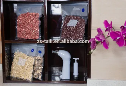 Reusable keep fresh long vacuum food storage bag