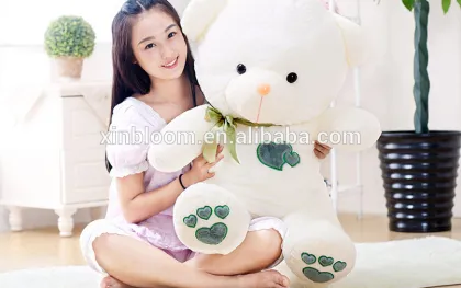 new style lovely cartoon loving heart lovers teddy bear plush toy doll with lace bowknot