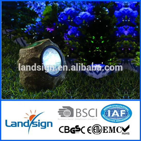 XLTD-505 Hot product Cixi solar light manufacturer led stone light/solar rock lights/resin solar light