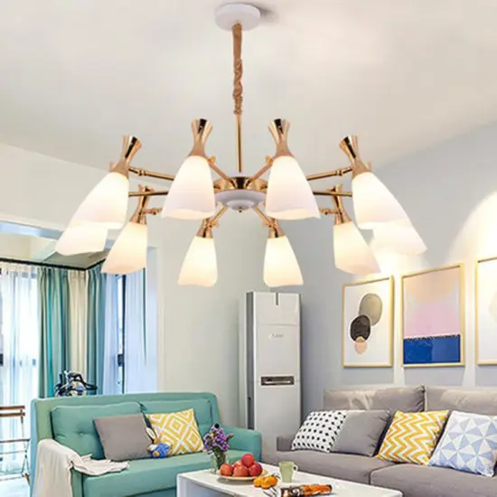 INSHINE White And Black Chandelier Metal Pendant Light