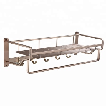 Chromed Five Hook Towel Rail - Unique Bathroom Wall Mount Accessories