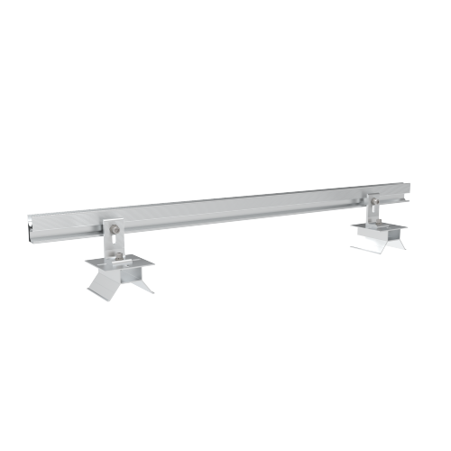 Abrazadera de tipo compuesto trapezoidal para costura alzada