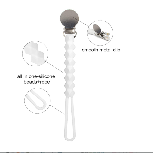 Clip per ciuccio in silicone in silicone alimentare