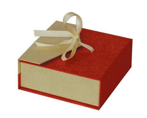 High Quality Red & Ivory Colour Paper Jewelry Box (YY-J0052)