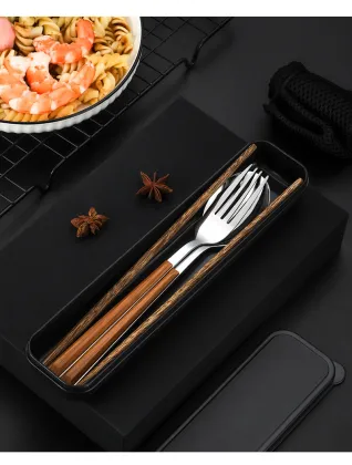 Stainless steel portable tableware