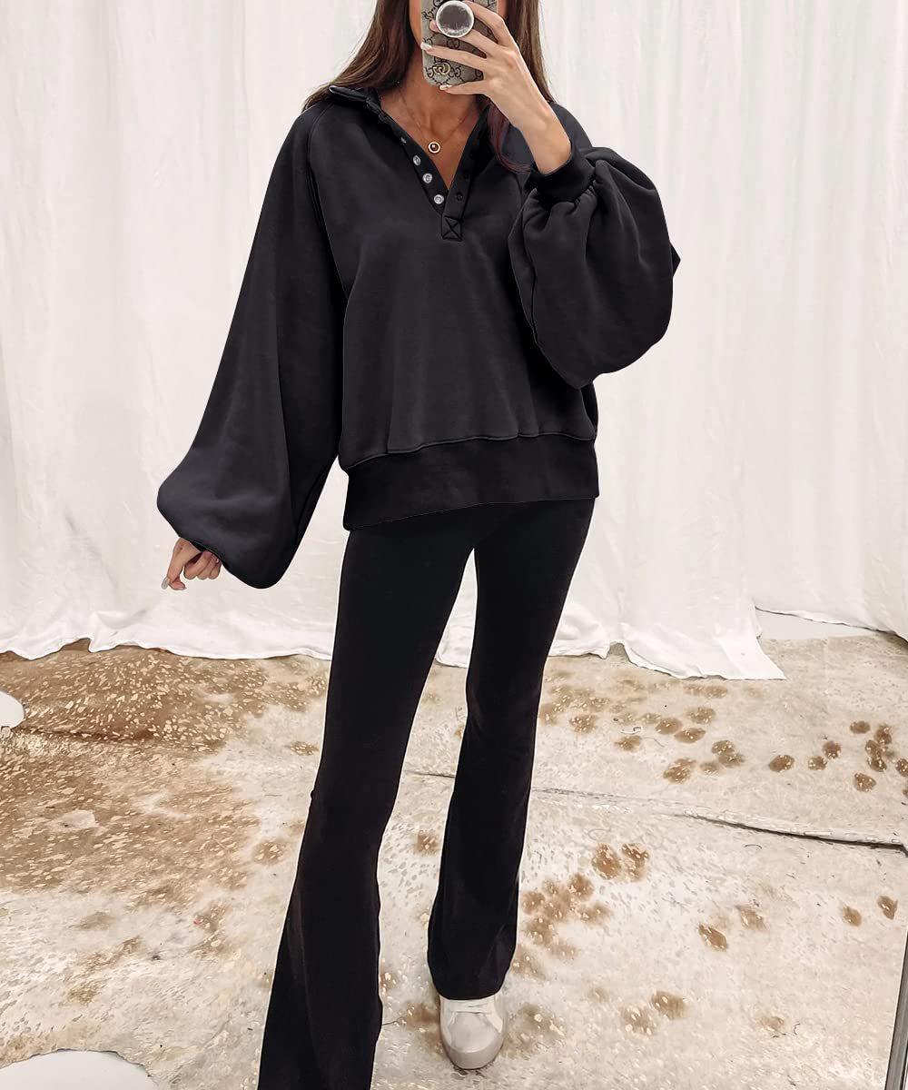 Womens Fashion Oversized Loose Sweatshirts Tops