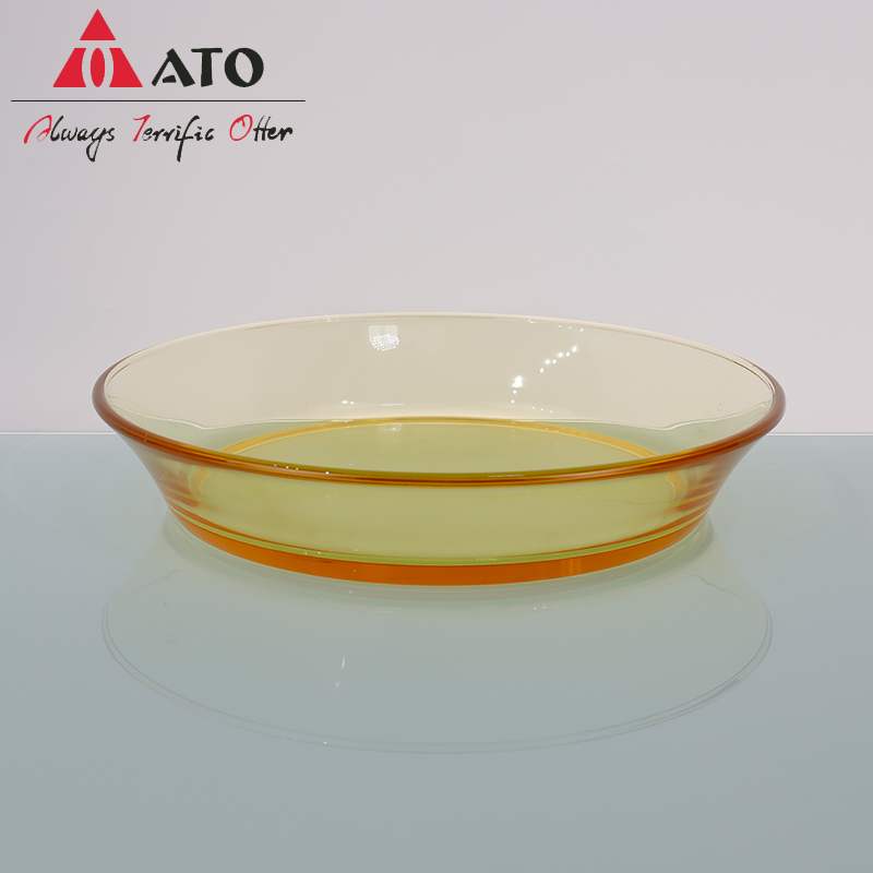 ATO Оптовая кристаллическая фруктовая тарелка для стеклянной тарелки