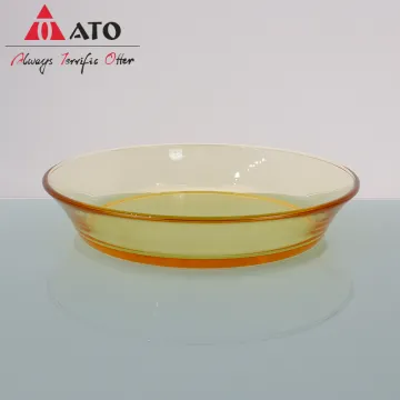 ATO Wholesale crystal fruit plate for glass plate
