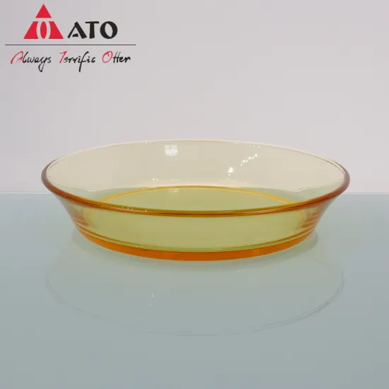 ATO Wholesale crystal fruit plate for glass plate