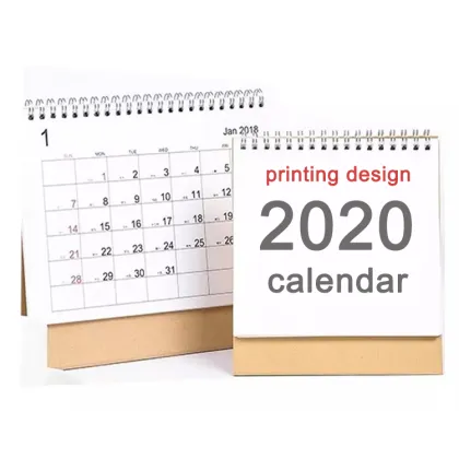4-color printed desk advent daily calendar table calendar