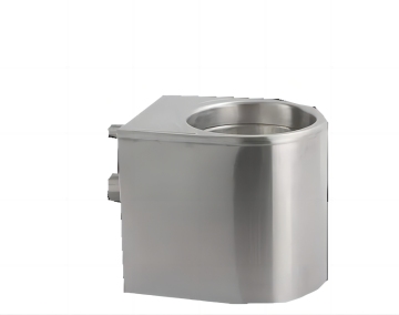 Wall-mounted stainless steel washbasin