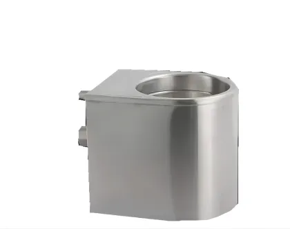 Wall-mounted stainless steel washbasin