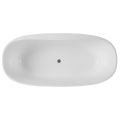 White Acrylic Small Free-Standing Bathtub