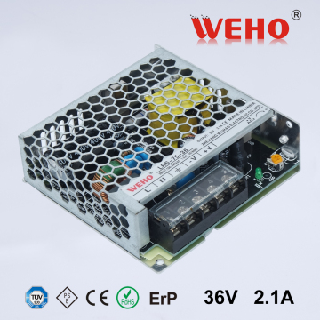 WEHO high efficiency 30mm slim type smps LRS ultra thin 75w 2.1a 36v led power supply