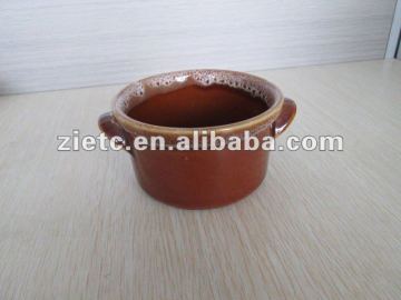 high quality brown stoneware mug for promotion
