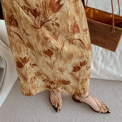 Kemayanni Wholesale Genuine Leather Sandals - Low Heel Women's Sandals with Toe Exposed