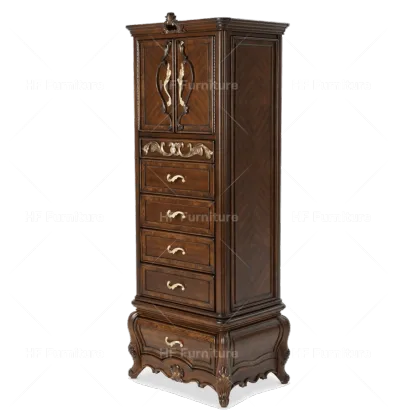 Luxury Solid Wood Lingerie Chest with Full-length Mirror