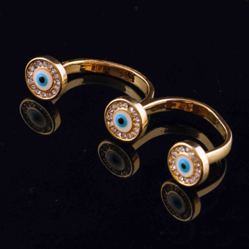 Simple Elegant Two Finger Fashion Ring Hot Sell Zinc Alloy